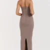 Lucia Taupe Strapless Corset Maxi Dress Lucia Taupe Strapless Corset Maxi Dress