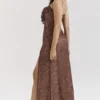 Lucianna Espresso Lace Maxi Dress Lucianna Espresso Lace Maxi Dress