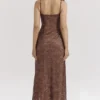 Lucianna Espresso Lace Maxi Dress Lucianna Espresso Lace Maxi Dress