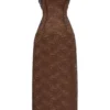 Lucianna Espresso Lace Maxi Dress Lucianna Espresso Lace Maxi Dress