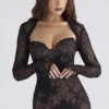 Lucienne Black Lace Maxi Dress – Limited Edition