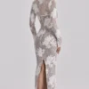 Lucienne Ivory Embroidered Lace Maxi Dress – Limited Edition