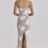 Lucienne Ivory Embroidered Lace Maxi Dress – Limited Edition
