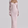Lucienne Pink Lace Maxi Dress Lucienne Pink Lace Maxi Dress