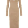 Lucille Camel Fuzzy Maxi Dress Lucille Camel Fuzzy Maxi Dress
