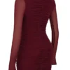 Lucinda Mulberry Cutout Mini Dress Lucinda Mulberry Cutout Mini Dress