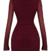 Lucinda Mulberry Cutout Mini Dress Lucinda Mulberry Cutout Mini Dress