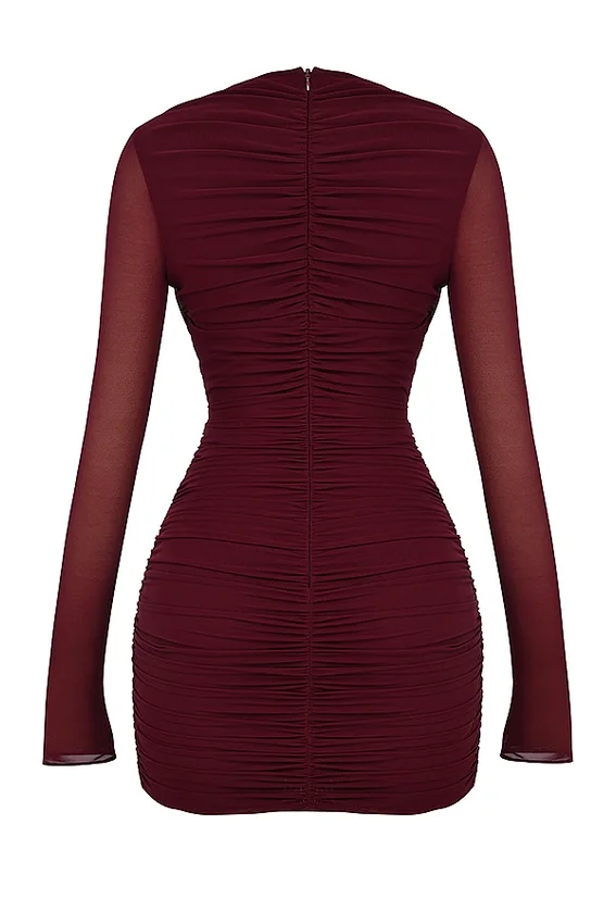 Lucinda Mulberry Cutout Mini Dress Lucinda Mulberry Cutout Mini Dress