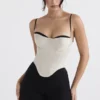 Luette Beige Satin Underwired Corset Luette Beige Satin Underwired Corset
