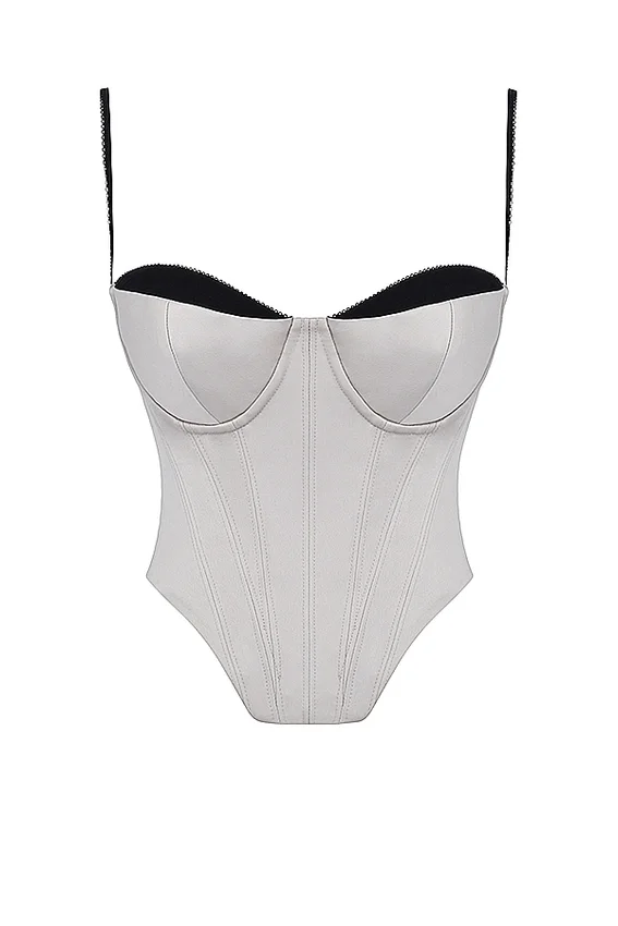 Luette Beige Satin Underwired Corset Luette Beige Satin Underwired Corset