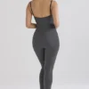 Luisa Charcoal Loungewear Jumpsuit Luisa Charcoal Loungewear Jumpsuit
