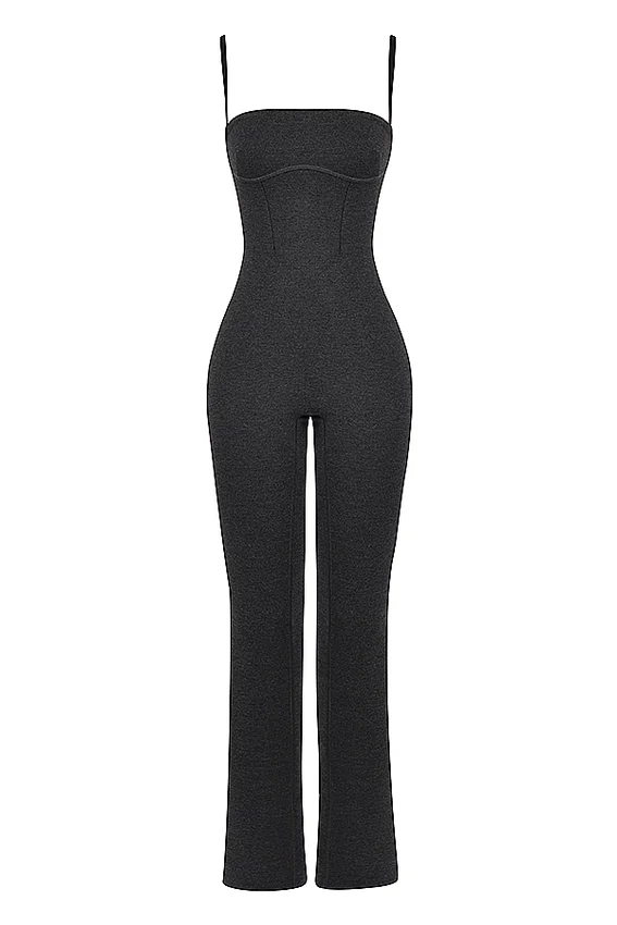 Luisa Charcoal Loungewear Jumpsuit Luisa Charcoal Loungewear Jumpsuit