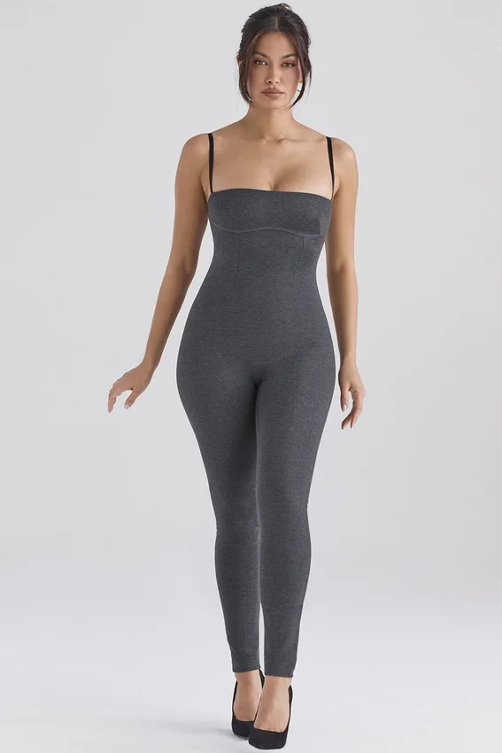 Luisa Charcoal Loungewear Jumpsuit Luisa Charcoal Loungewear Jumpsuit