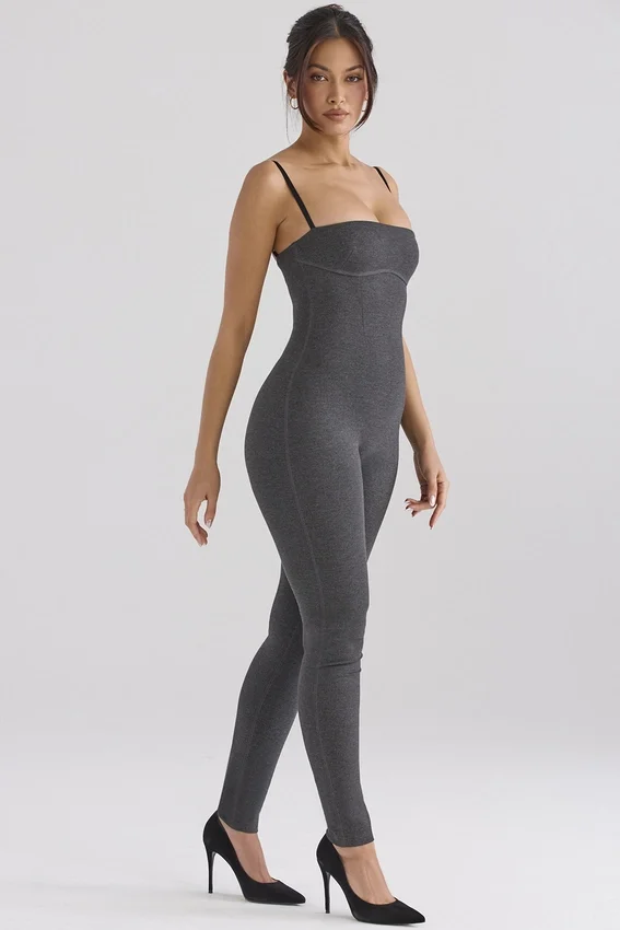 Luisa Charcoal Loungewear Jumpsuit Luisa Charcoal Loungewear Jumpsuit
