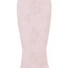 Luisette Pink Metallic Floral Satin Midi Skirt Luisette Pink Metallic Floral Satin Midi Skirt
