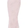 Luisette Pink Metallic Floral Satin Midi Skirt Luisette Pink Metallic Floral Satin Midi Skirt