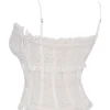 Lula Ivory Sequin Pleat Corset Lula Ivory Sequin Pleat Corset