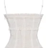 Lula Ivory Sequin Pleat Corset Lula Ivory Sequin Pleat Corset