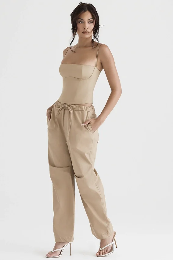 Luna Camel Cargo Trousers Luna Camel Cargo Trousers