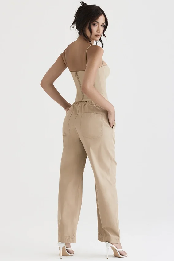 Luna Camel Cargo Trousers Luna Camel Cargo Trousers