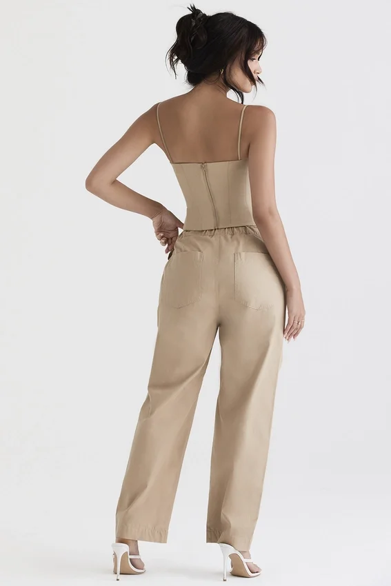 Luna Camel Cargo Trousers Luna Camel Cargo Trousers
