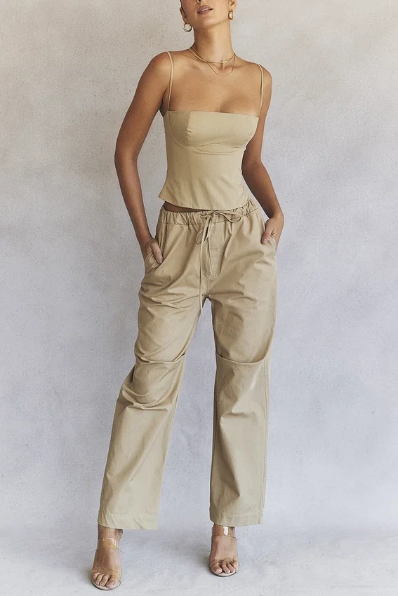 Luna Camel Cargo Trousers Luna Camel Cargo Trousers