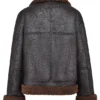 Madden Brown Vegan Shearling Aviator Jacket