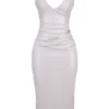 Madeleine Violet Ice Vinyl Midi Dress Madeleine Violet Ice Vinyl Midi Dress