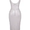 Madeleine Violet Ice Vinyl Midi Dress Madeleine Violet Ice Vinyl Midi Dress