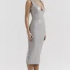 Madeleine Violet Ice Vinyl Midi Dress Madeleine Violet Ice Vinyl Midi Dress