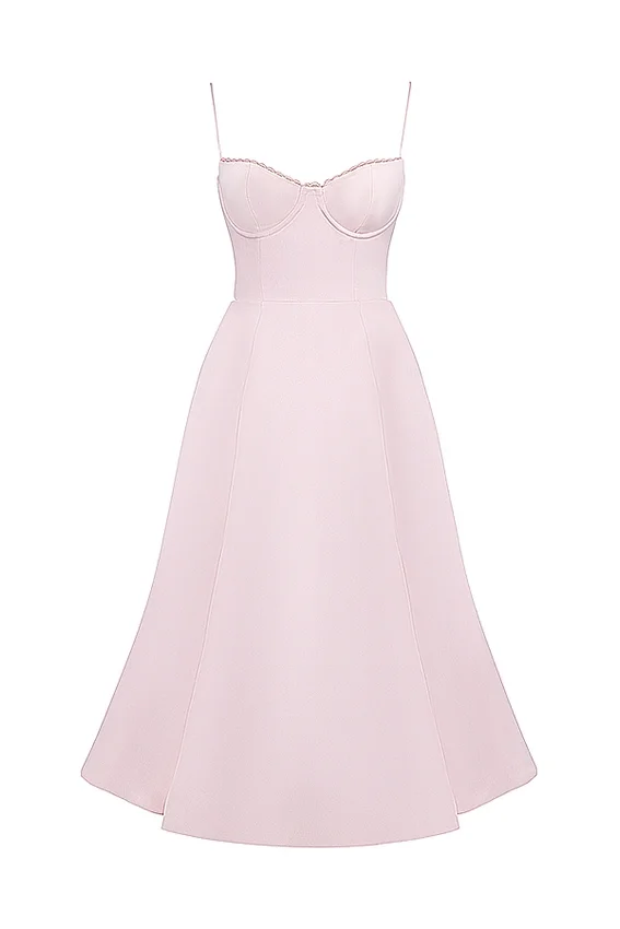 Mademoiselle Ballerina Pink Midi Dress Mademoiselle Ballerina Pink Midi Dress