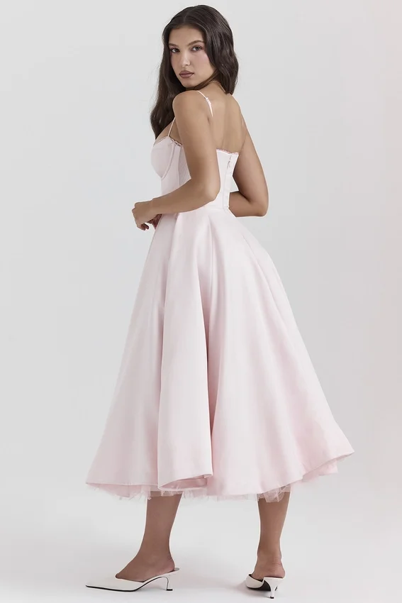 Mademoiselle Ballerina Pink Midi Dress Mademoiselle Ballerina Pink Midi Dress