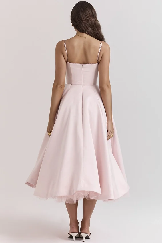Mademoiselle Ballerina Pink Midi Dress Mademoiselle Ballerina Pink Midi Dress