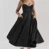 Mademoiselle Black Tulle Midi Dress Mademoiselle Black Tulle Midi Dress