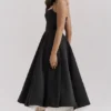 Mademoiselle Black Tulle Midi Dress Mademoiselle Black Tulle Midi Dress