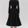 Mademoiselle Black Velvet Tulle Midi Dress + Bolero Mademoiselle Black Velvet Tulle Midi Dress + Bolero