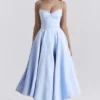 Mademoiselle Cinderella Blue Tulle Midi Dress Mademoiselle Cinderella Blue Tulle Midi Dress