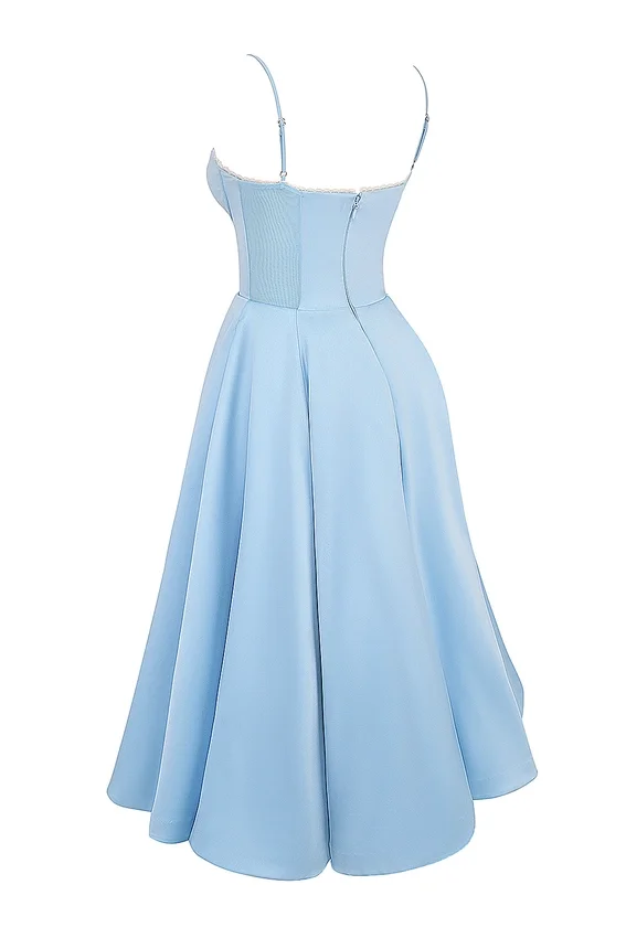 Mademoiselle Cinderella Blue Tulle Midi Dress Mademoiselle Cinderella Blue Tulle Midi Dress