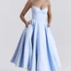 Mademoiselle Cinderella Blue Tulle Midi Dress Mademoiselle Cinderella Blue Tulle Midi Dress