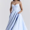 Mademoiselle Cinderella Blue Tulle Midi Dress Mademoiselle Cinderella Blue Tulle Midi Dress