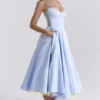 Mademoiselle Cinderella Blue Tulle Midi Dress Mademoiselle Cinderella Blue Tulle Midi Dress