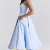 Mademoiselle Cinderella Blue Tulle Midi Dress Mademoiselle Cinderella Blue Tulle Midi Dress