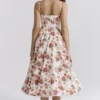 Mademoiselle Italian Rose Print Tulle Midi Dress Mademoiselle Italian Rose Print Tulle Midi Dress