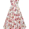 Mademoiselle Italian Rose Print Tulle Midi Dress Mademoiselle Italian Rose Print Tulle Midi Dress