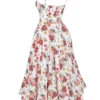 Mademoiselle Italian Rose Print Tulle Midi Dress Mademoiselle Italian Rose Print Tulle Midi Dress
