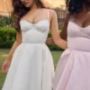 Mademoiselle White Tulle Midi Dress Mademoiselle White Tulle Midi Dress