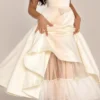 Mademoiselle White Tulle Midi Dress Mademoiselle White Tulle Midi Dress