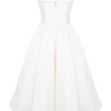 Mademoiselle White Tulle Midi Dress Mademoiselle White Tulle Midi Dress