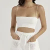 Mae White Broderie Anglaise Shorts Mae White Broderie Anglaise Shorts