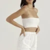 Mae White Broderie Anglaise Shorts Mae White Broderie Anglaise Shorts